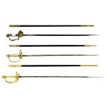 (lot of 3) European Court swords