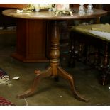 Chippendale style tilt top tea table