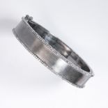 A diamond and blackened silver bracelet