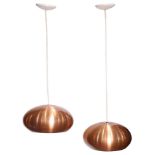 A pair of Danish Modern hanging fixtures