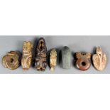 7 Archaistic hardstone animal or figural form carvings