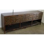 Chinese apothecary chest fitted with (27) small drawers