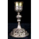 A Continental silver chalice