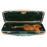 A full size violin late 19th century