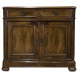 A French Louis Philippe style sideboard having two drawers