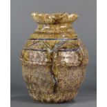 Japanese stoneware vase, possibly Shigaraki