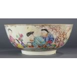 Chinese Export Famille Rose punch bowl, 18th century