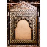 Large Moroccan marquetry decorated wall panel