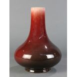 A Chinese Langyao Red-Glazed Vase