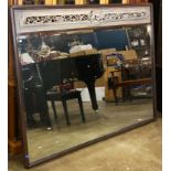 A Chinese style framed mirror