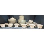 One shelf of Haviland Limoges porcelain partial table service for twelve