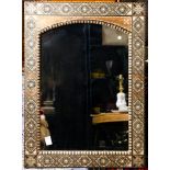 A Levantine style inlaid mirror