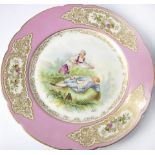 Sevres style cabinet plate