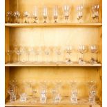 Three shelves of Rosenthal Studio-linie stemware