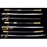 (lot of 4) British swords
