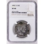 1892s Barber Half dollar NGC XF40