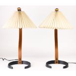 A pair of Mads Caprani table lamps