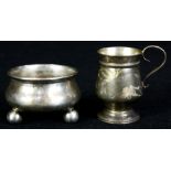 (lot of 2) Russian silver items