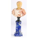 A Grand Tour style specimen marble figural sculpture of Marcus Aurelius