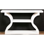 A custom J. Alexander (Los Angeles CA) Mandarin console table