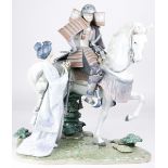 Lladro "Farewell of the Samurai" porcelain figural sculpture by Antonio Ramos
