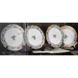 (lot of 4) Cartier retailed La Maison du Prince Limoges porcelain dessert plates