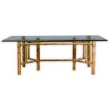A McGuire San Francisco dining table