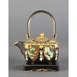 Japanese cloisonne small teapot