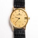 An eighteen karat gold wristwatch, Jaeger LeCoultre