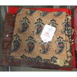 (lot of 2) Paisley scarves, one Iranian, the other Persian