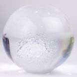 A Bruce Beasley cast lucite sphere