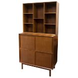 A Danish Modern bookcase cabinet, attributed to Peter Hvidt