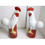 A pair of Chinese roosters