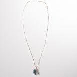 A hardstone and sterling silver pendant necklace, incl. Ray Tracy