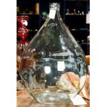 Large french glass wine jar