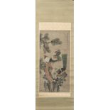 Chinese Scroll Painting of Auspicious Birds, Hui Shouping (Attributed to, 1633-1690)