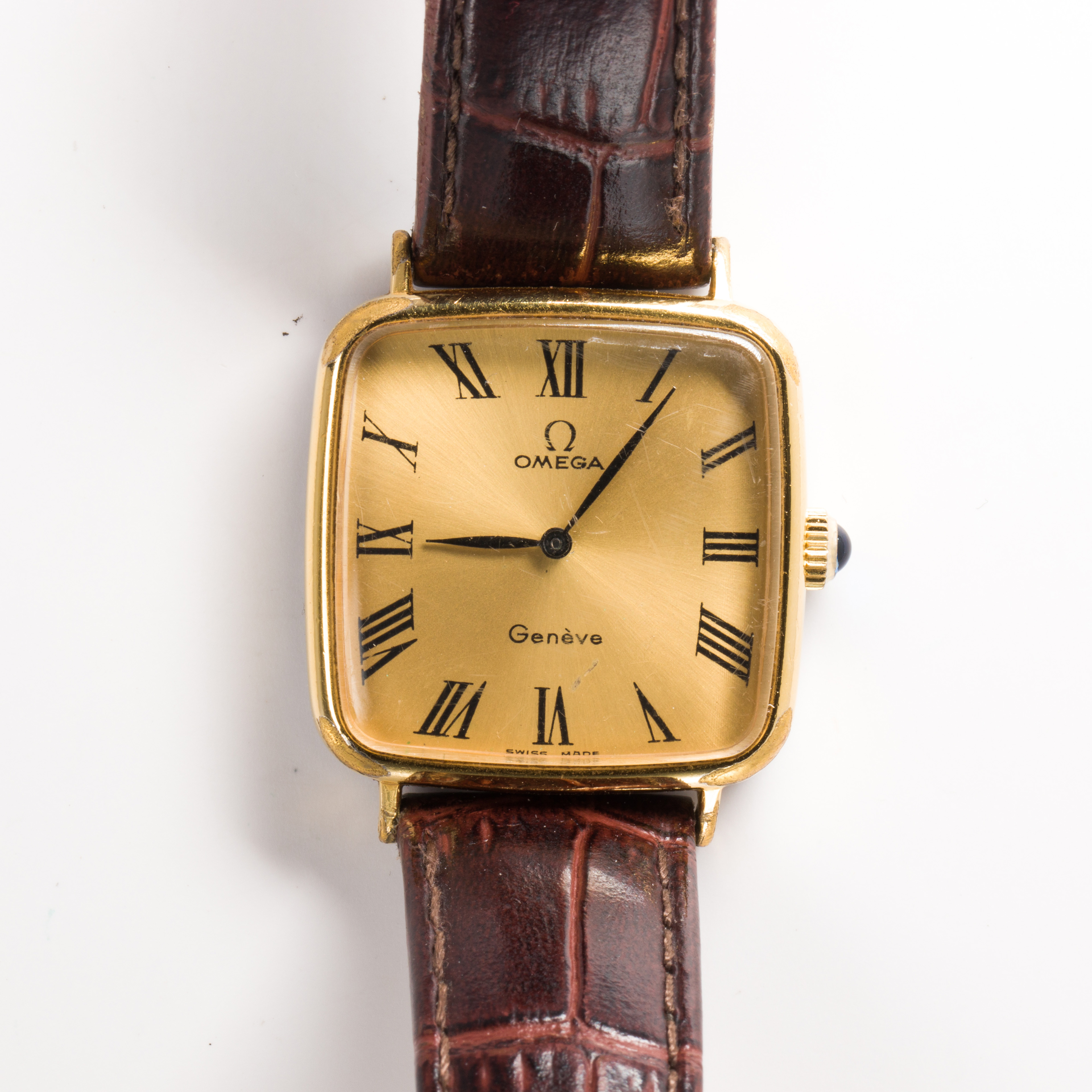 A gold-tone and stainless steel wristwatch, Omega