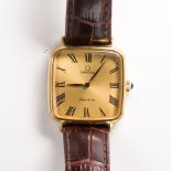 A gold-tone and stainless steel wristwatch, Omega