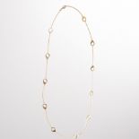 A fourteen karat gold chain necklace