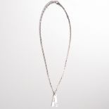 A sterling silver pendant necklace, Gucci