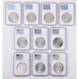 (lot of 10) NGC MS 63 1883-O silver dollars