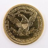 1880 $5 gold "Half Eagle" Liberty Head
