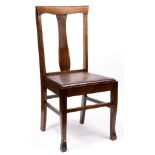 (lot of 6) American oak T back dining chairs