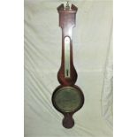 A mahogany Barometer, dial marked 'G? Doncaster