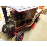 A live steam kit built model of a Foden overtype steam wagon