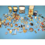 A large quantity of antique and later costume jewellery