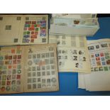 A quantity of stamp albums containing Victorian and later stamps