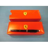 A boxed and unused Ferrari fountain pen by Sheaffer