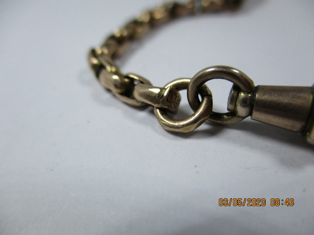 A 9ct gold albert chain with fittings, approx gold weight 13.5g - Image 4 of 8