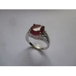 A 9ct white gold dress ring, approx finger size N1/2